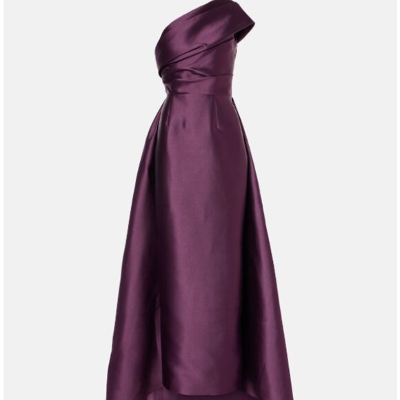 Solace London Alba Maxi Dress in Aubergene